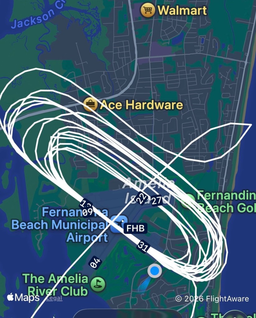one pilot 13 Flight school touch and goes